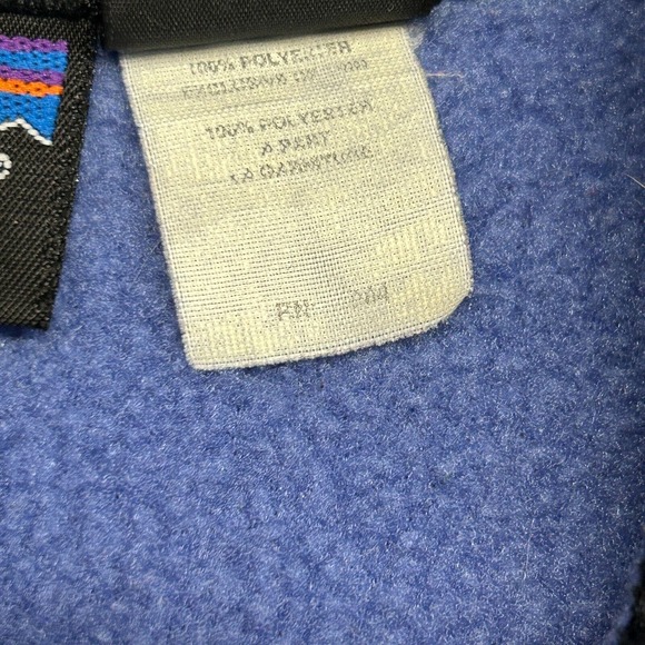 Patagonia Vintage Synchilla Fleece Vest Women's Small Blue Full Zip Made in USA - Picture 4 of 11
